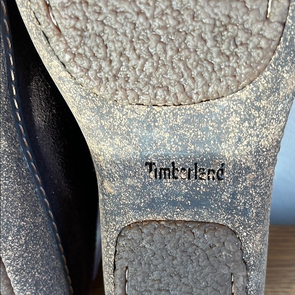 Timberland Black Suede Slip-On Mules Moc Comforia System Women’s Size 7.5 - Picture 9 of 10